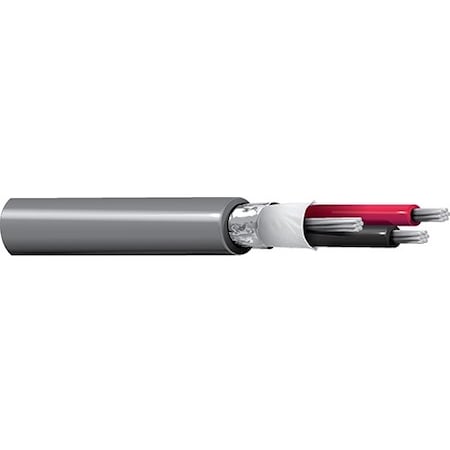 Belden Multi-Conductor Cable, AWM, 22 AWG, 2 C, Chrome, PVC, Stranded, 300V AC, Indoor, 10,000 ft 8761 06010000